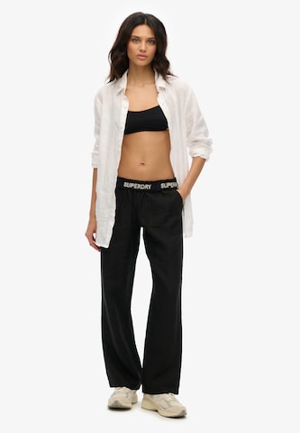 Superdry Regular Trousers in Black