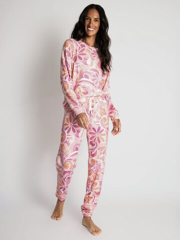 Pantalon de pyjama 'Stay Groovy' PJ Salvage en rose