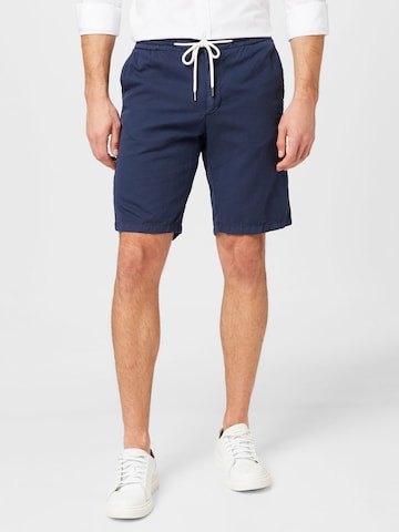 Hackett London Regular Pants in Blue: front