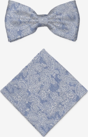 Real Guys Set Fliege mit passendem Einstecktuch in Blau: Vorderseite