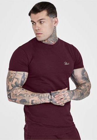 SikSilk Koszulka 'Essentials' w kolorze czerwony