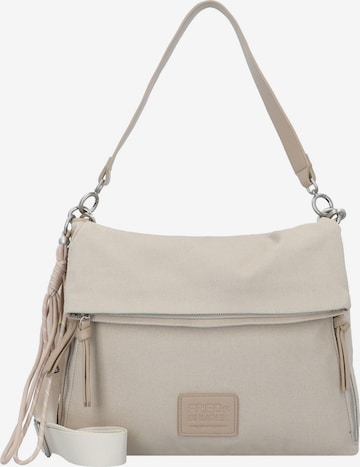 Sac bandoulière 'Carry Me Everywhere' FREDsBRUDER en beige : devant