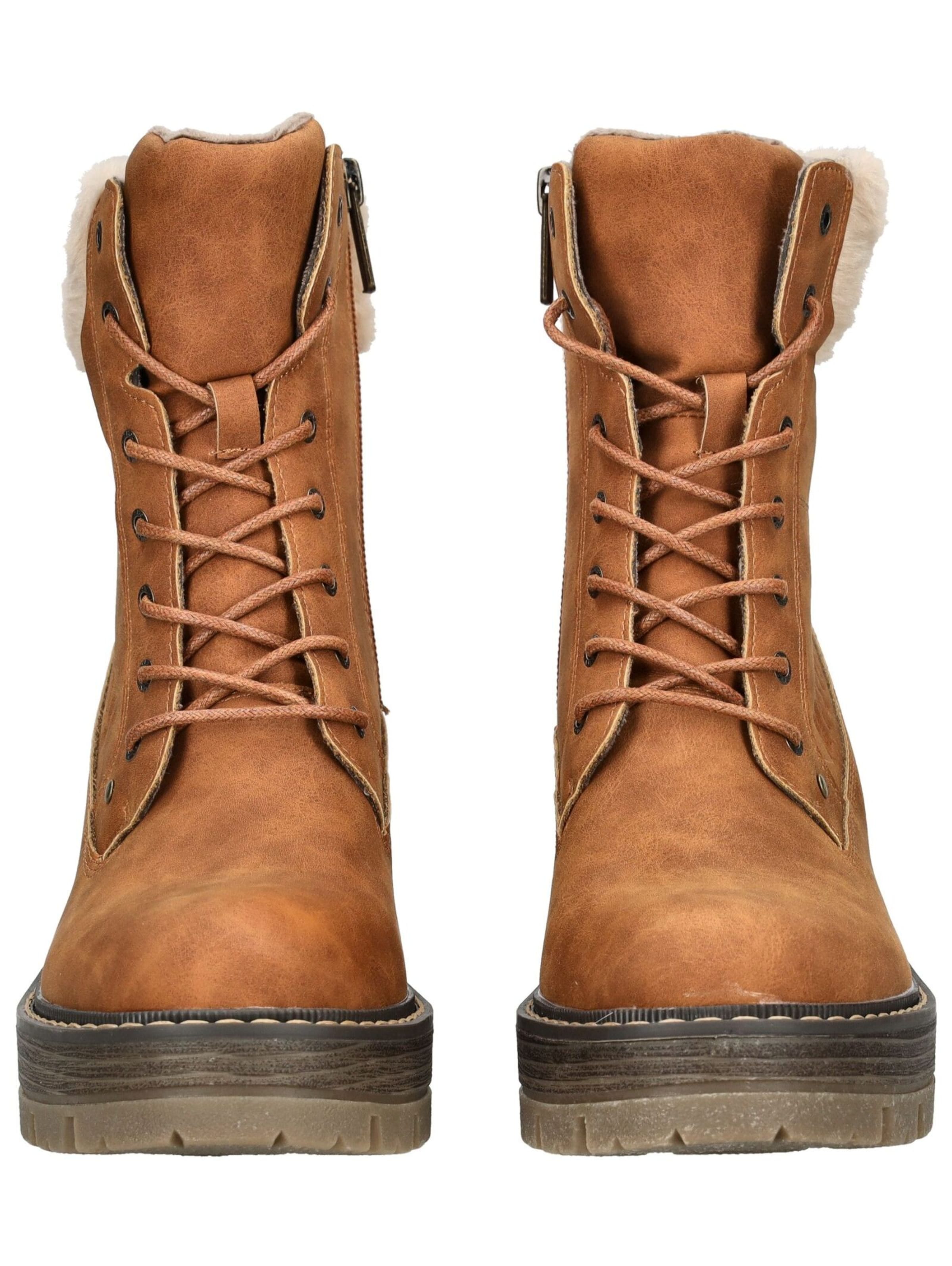 MUSTANG Lace-up bootie in Brown
