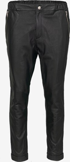 fekete tigha Nadrág ' Aleko cropped leather ', Termék nézet
