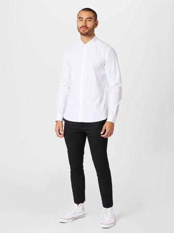 TOPMAN Regular Fit Hemd in Weiß