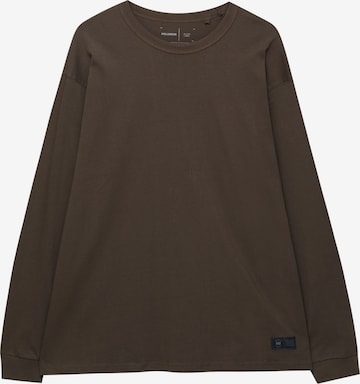 Pull&Bear T-shirt i brun: framsida