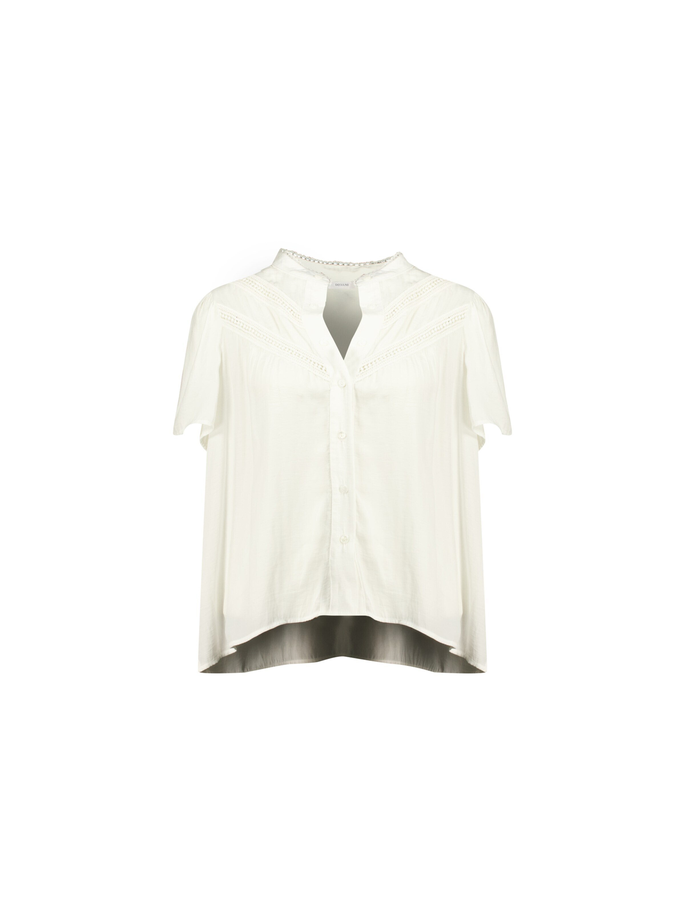 Deeluxe Blouse in Wit: voorkant