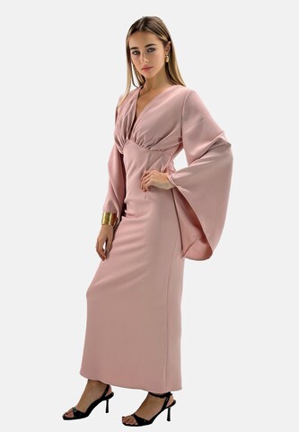 Robe de soirée Elara en rose