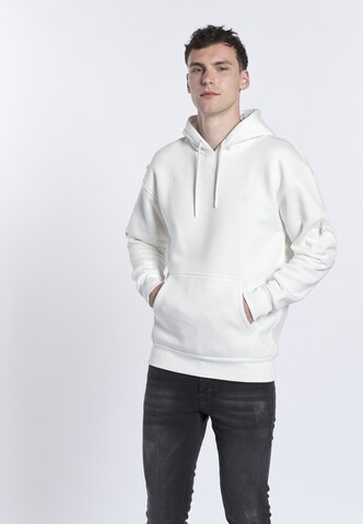 DENIM CULTURE - Sudadera 'SAORO' en blanco