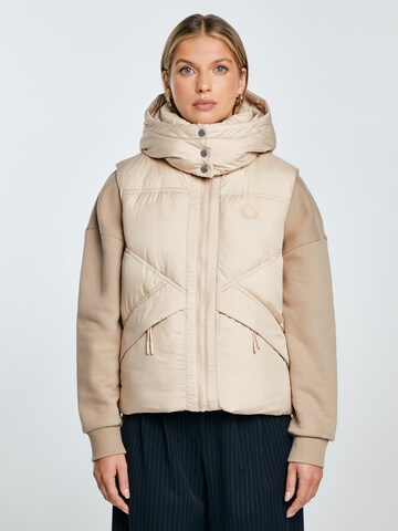 Gilet di BIG STAR in beige: frontale