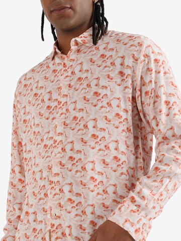 Campus Sutra - Ajuste confortable Camisa ' Max ' en naranja