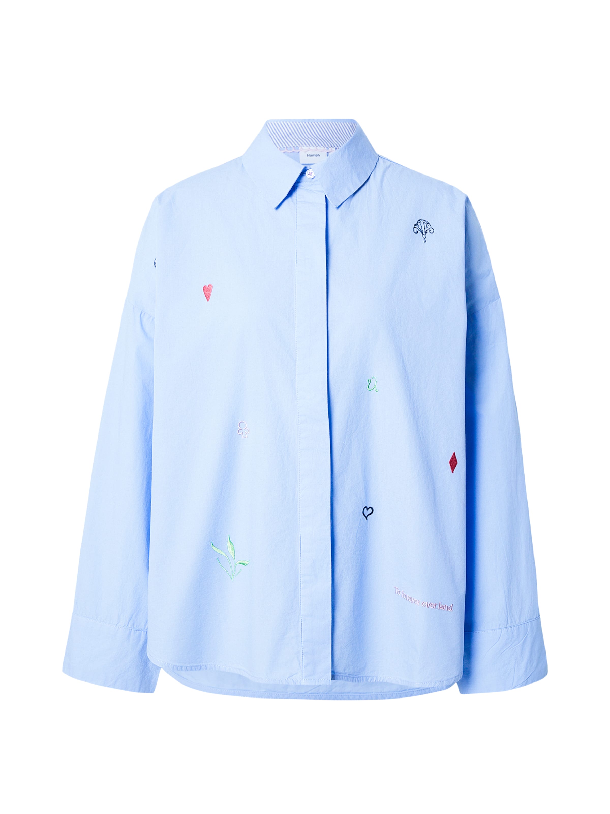 NÜMPH Blouse 'JUNA' in Blue: front