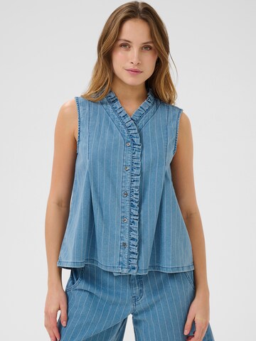 Gilet 'CU Renny' di CULTURE in blu: frontale