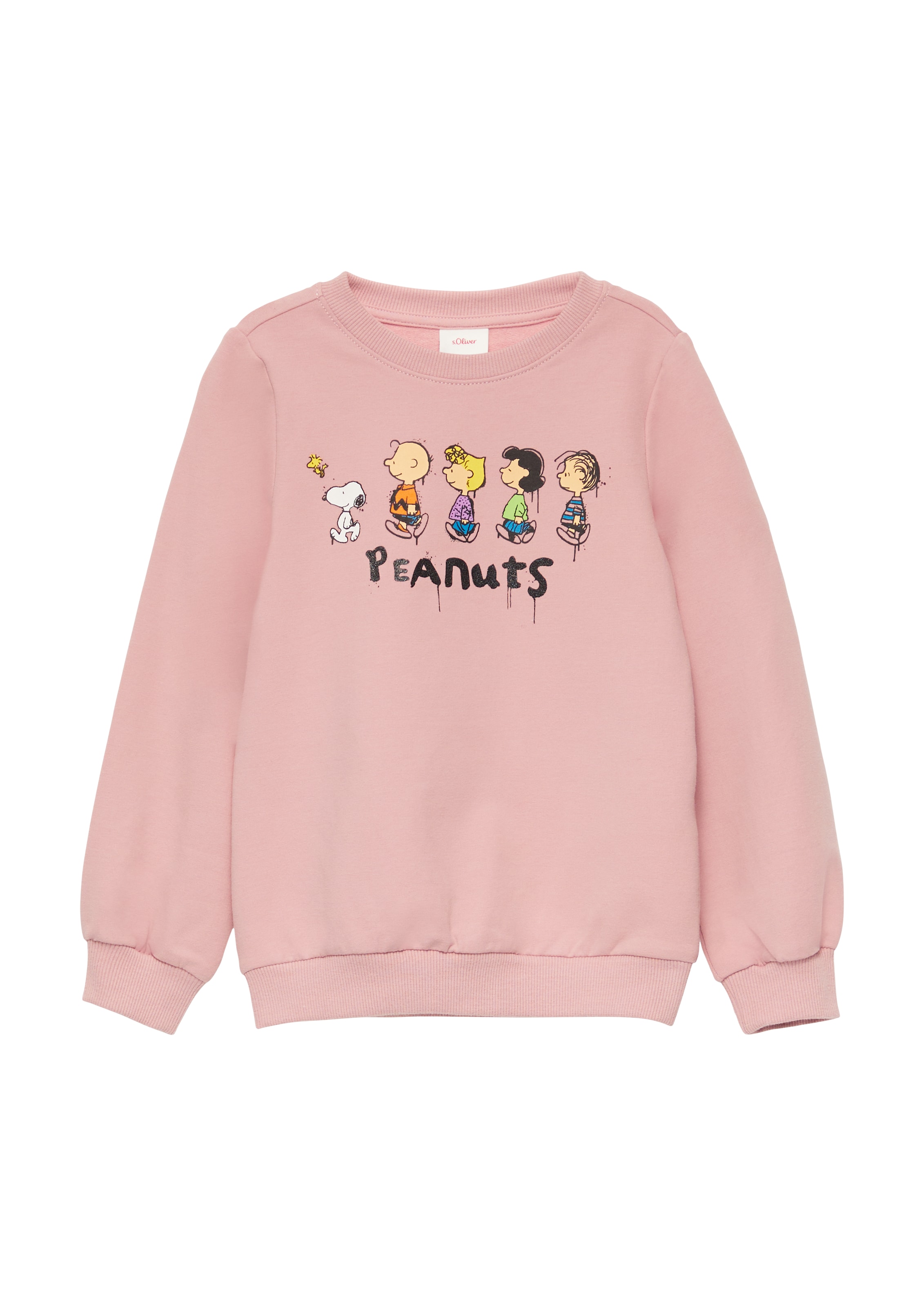 Sweat-shirt s.Oliver en rose : devant
