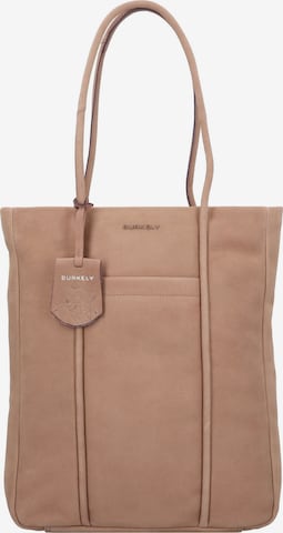 Burkely Schultertasche in Braun: predná strana