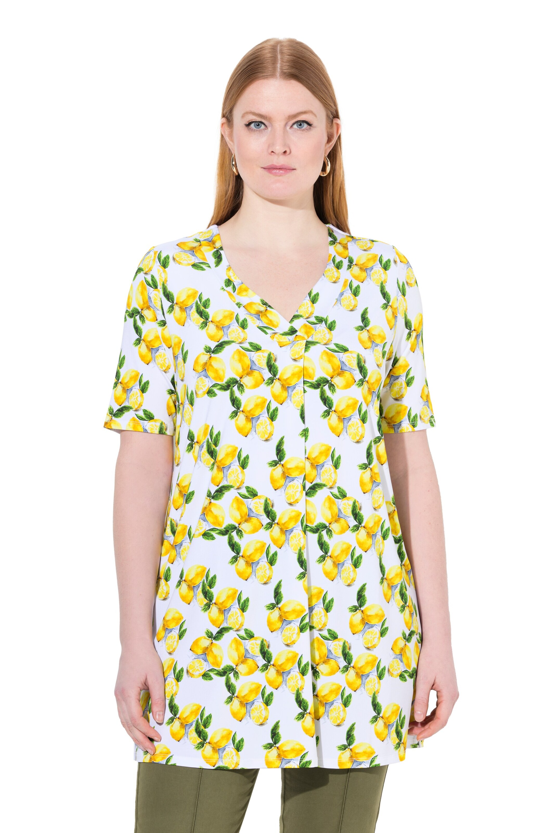 Ulla Popken Shirt in Wit: voorkant