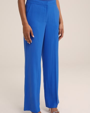 WE Fashion Wide leg Broek in Blauw