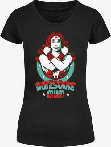 ABSOLUTE CULT Shirt 'Mother's Day - Awesome Mum' in Zwart: voorkant