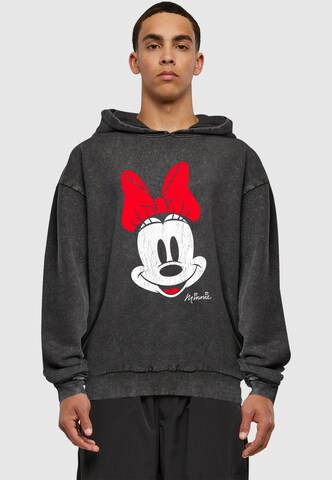 ABSOLUTE CULT Sweatshirt 'Mickey Mouse - Minnie' in Zwart: voorkant