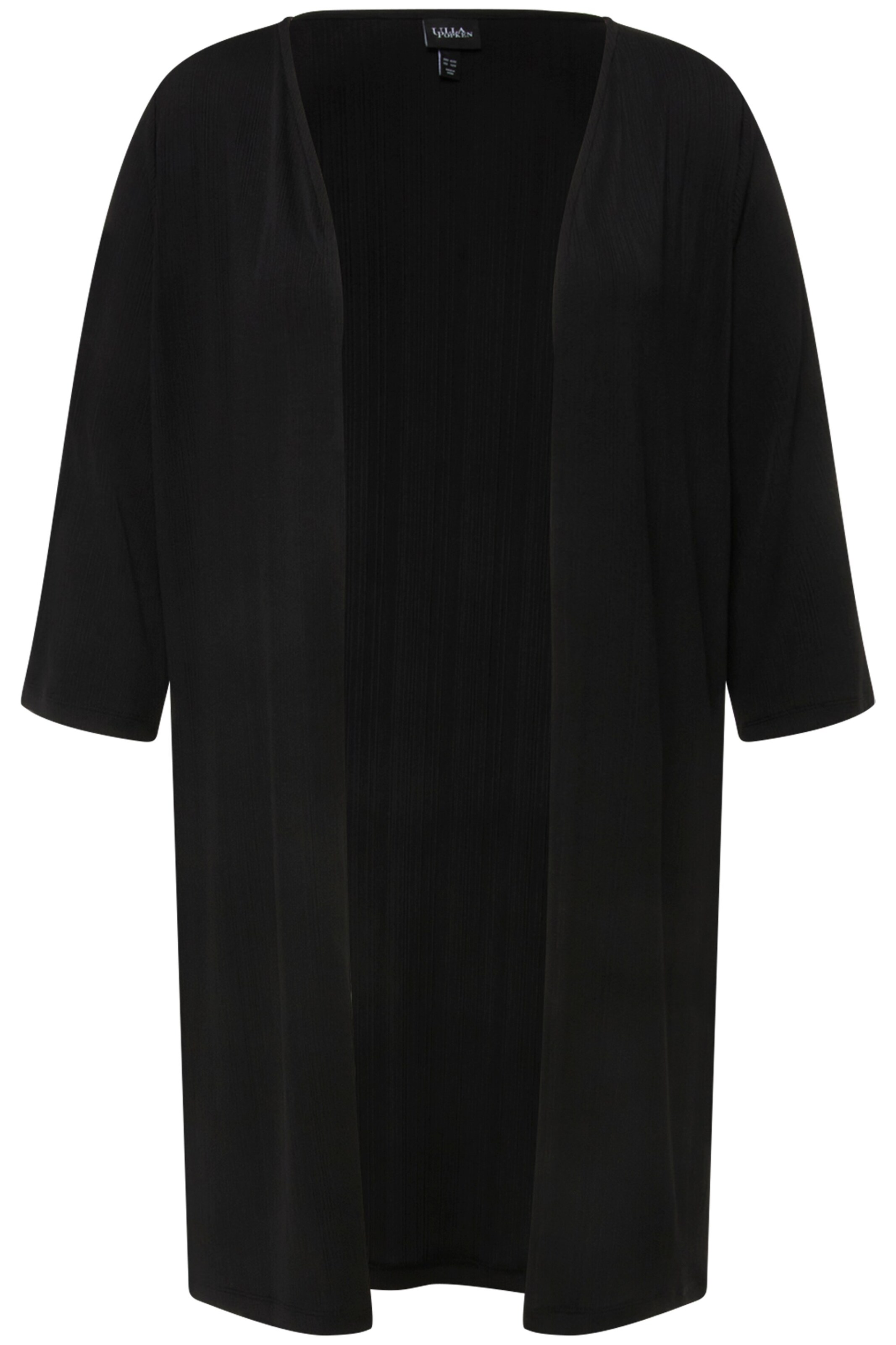 Ulla Popken Strickjacke in Schwarz: Vorderseite