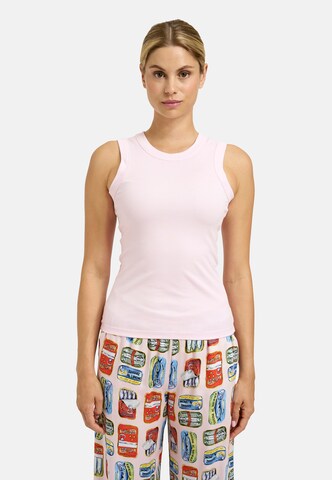 Milano Italy Geripptes Tanktop in Rot: Vorderseite