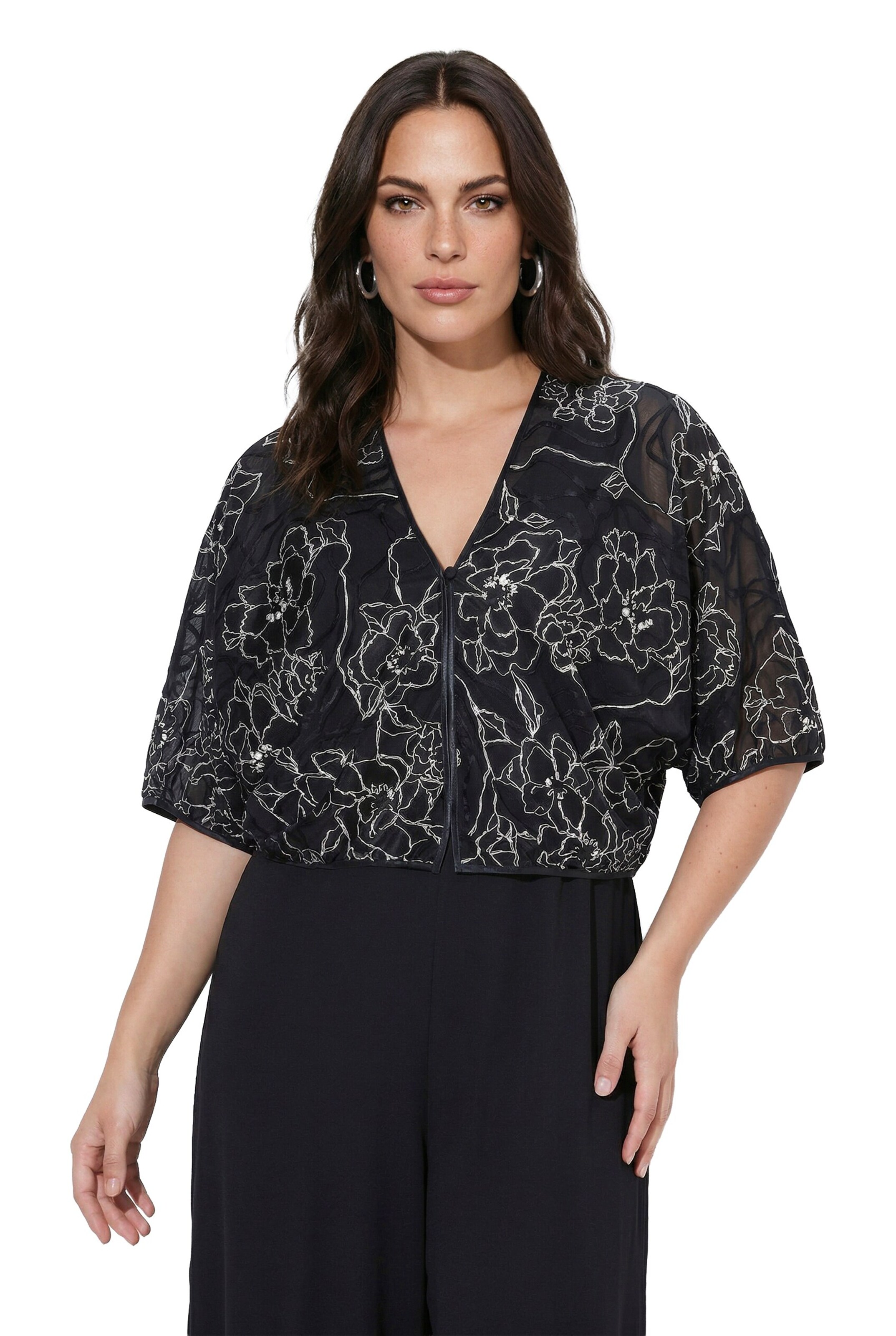Ulla Popken Blouse in Black: front
