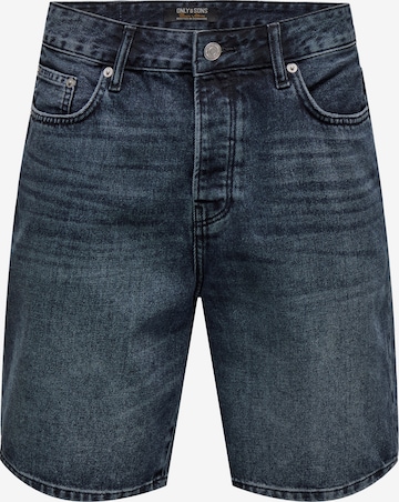 Only & Sons Regular Farkut 'ONSEDGE' värissä sininen: etupuoli