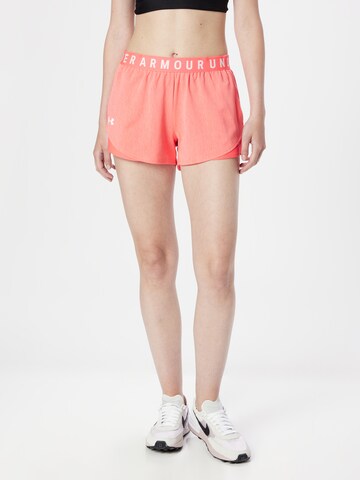 UNDER ARMOUR Regular Sportbroek 'Play Up' in Roze: voorkant