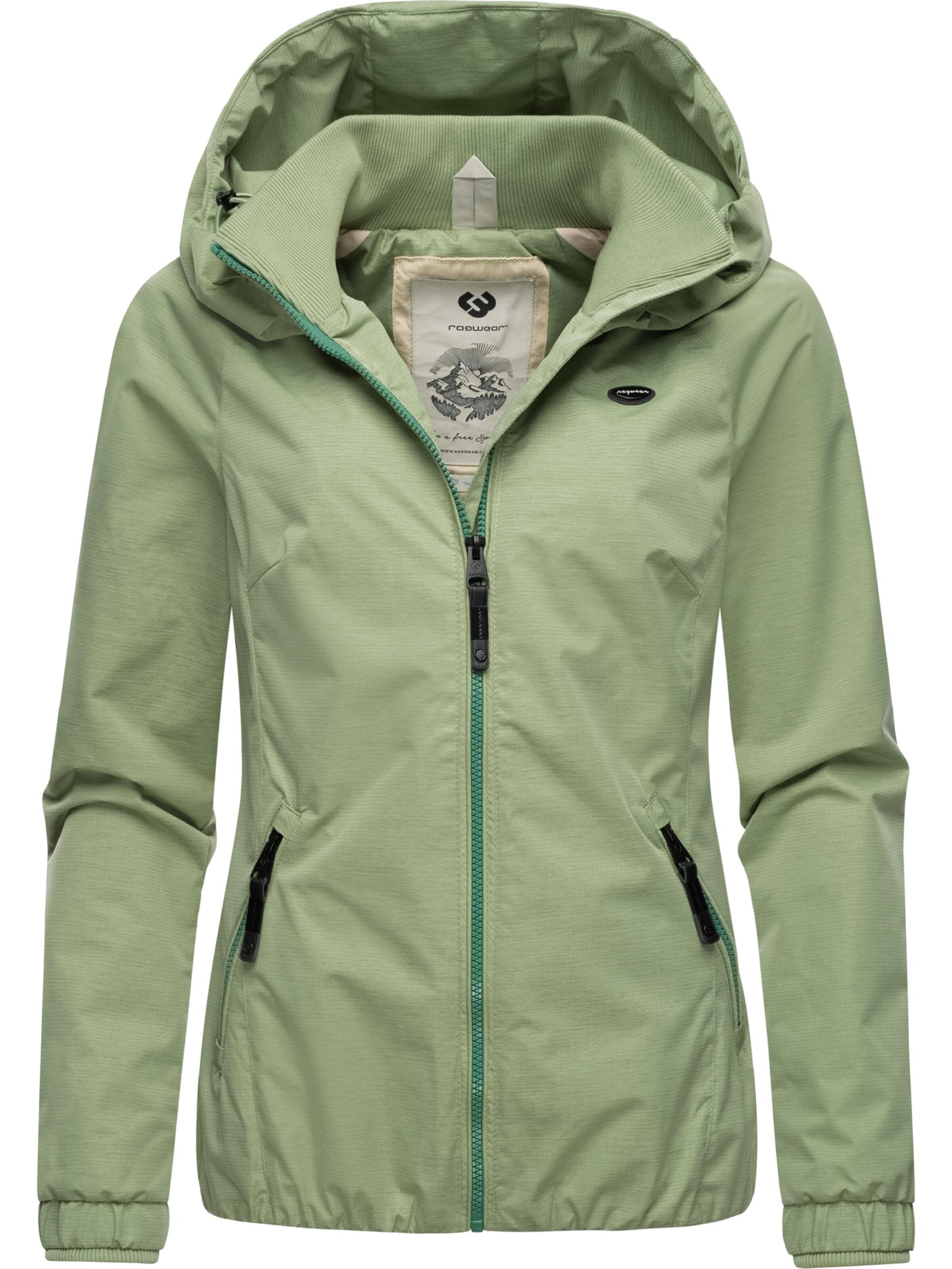 Giacca funzionale 'Dizzie' di Ragwear in verde