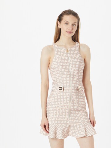 Elisabetta Franchi Dress in Beige: front