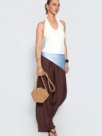 SASSYCLASSY Wide leg Trousers in Brown