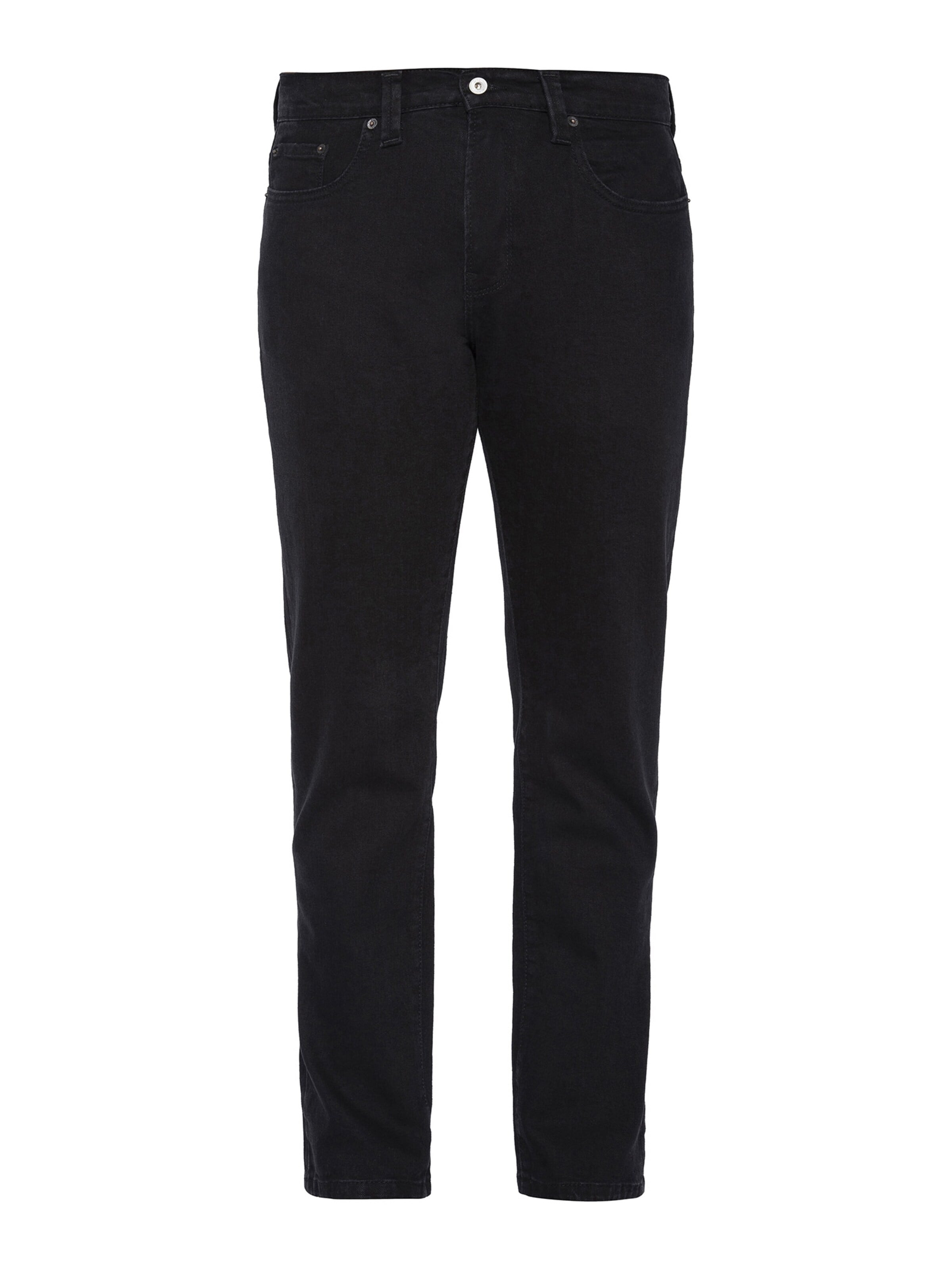 Schott NYC Jeans in Black: front