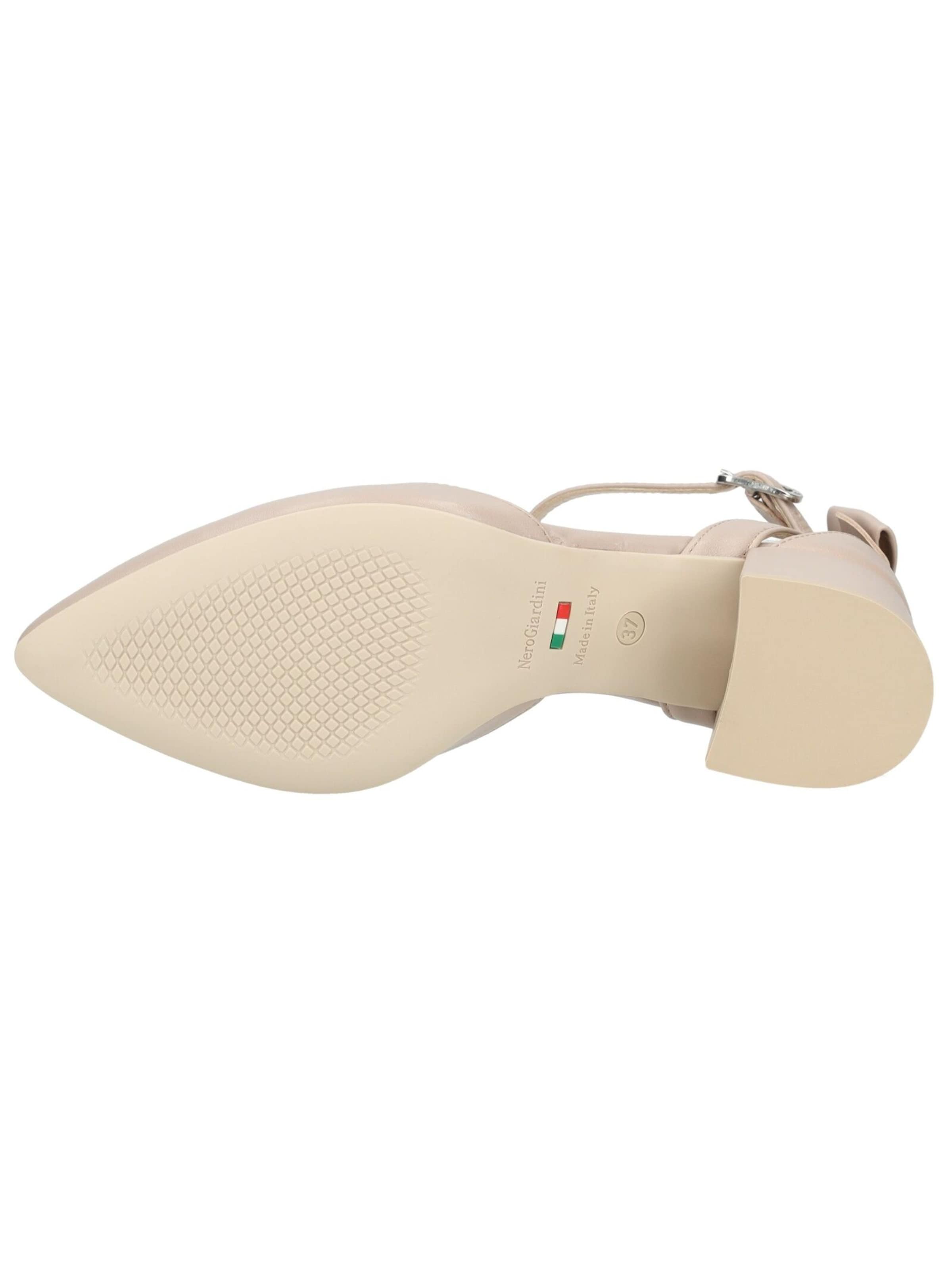 Décolleté sling di Nero Giardini in beige