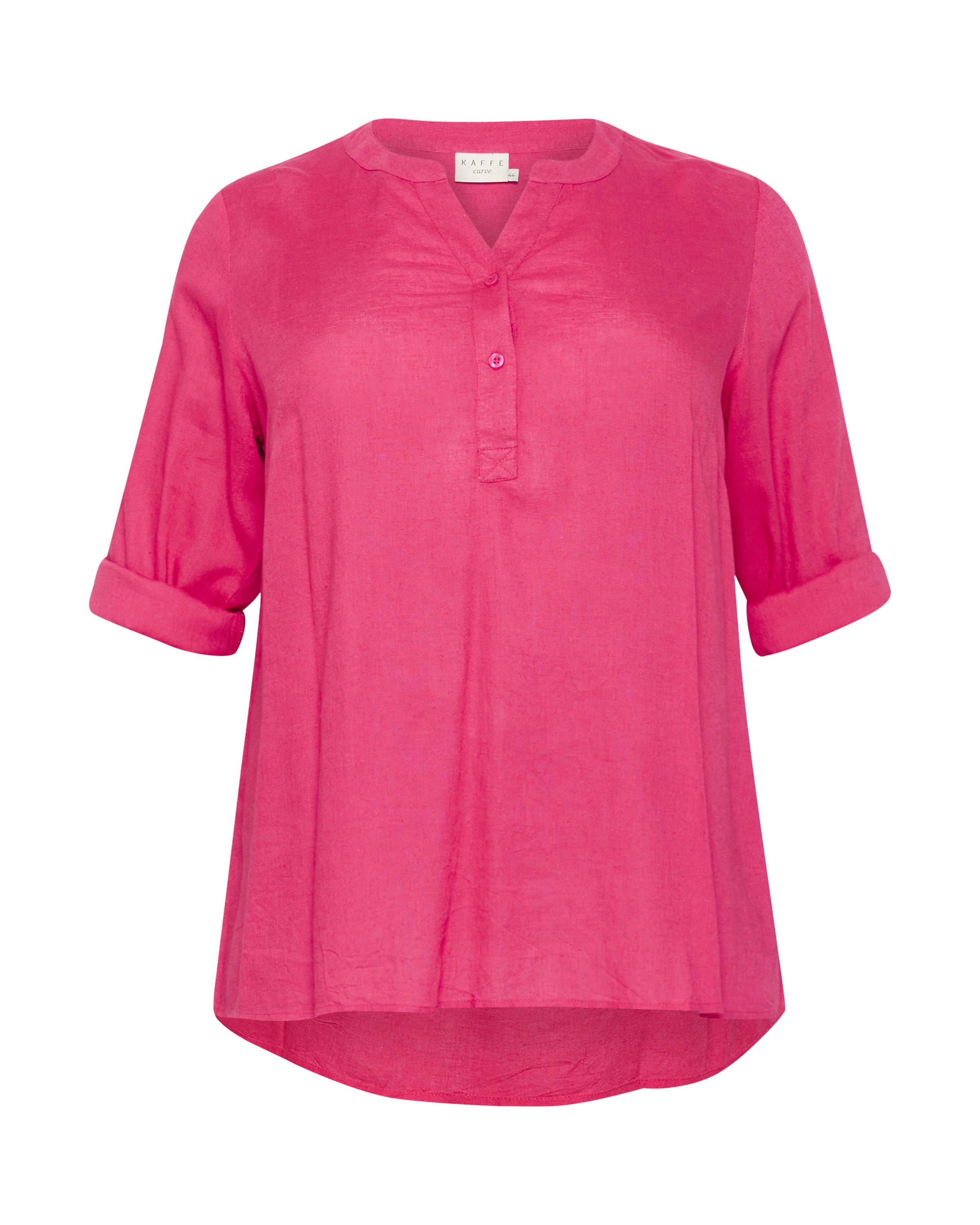 KAFFE CURVE Bluse 'KCMille' in Pink: Vorderseite