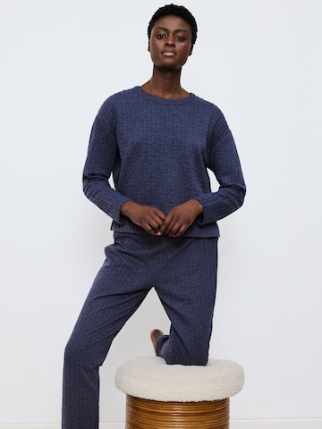 TRIUMPH Sweatshirt ' Cozy Comfort Top Quilted ' in Blue