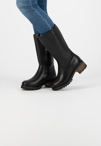 Mysa Boots 'Heather' in Black: front
