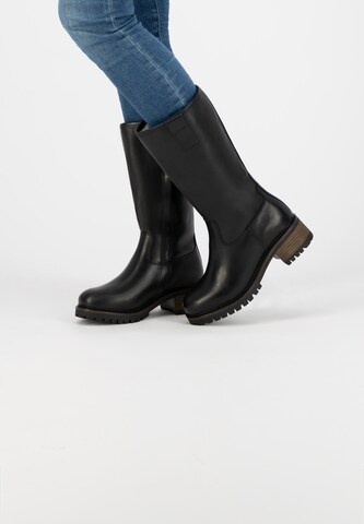 Mysa Boots 'Heather' in Black: front