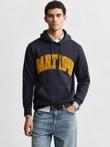 Sweat-shirt GANT en bleu : devant