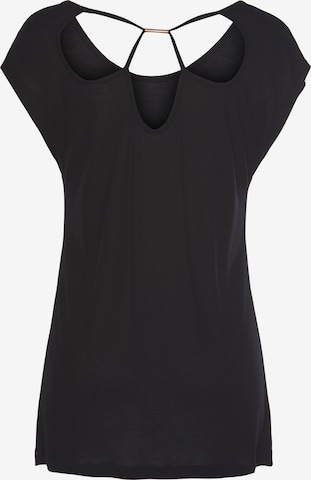 T-shirt LASCANA en noir