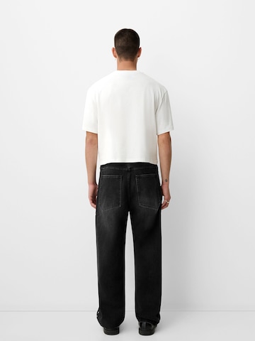 BershkaLoosefit Traperice - crna boja