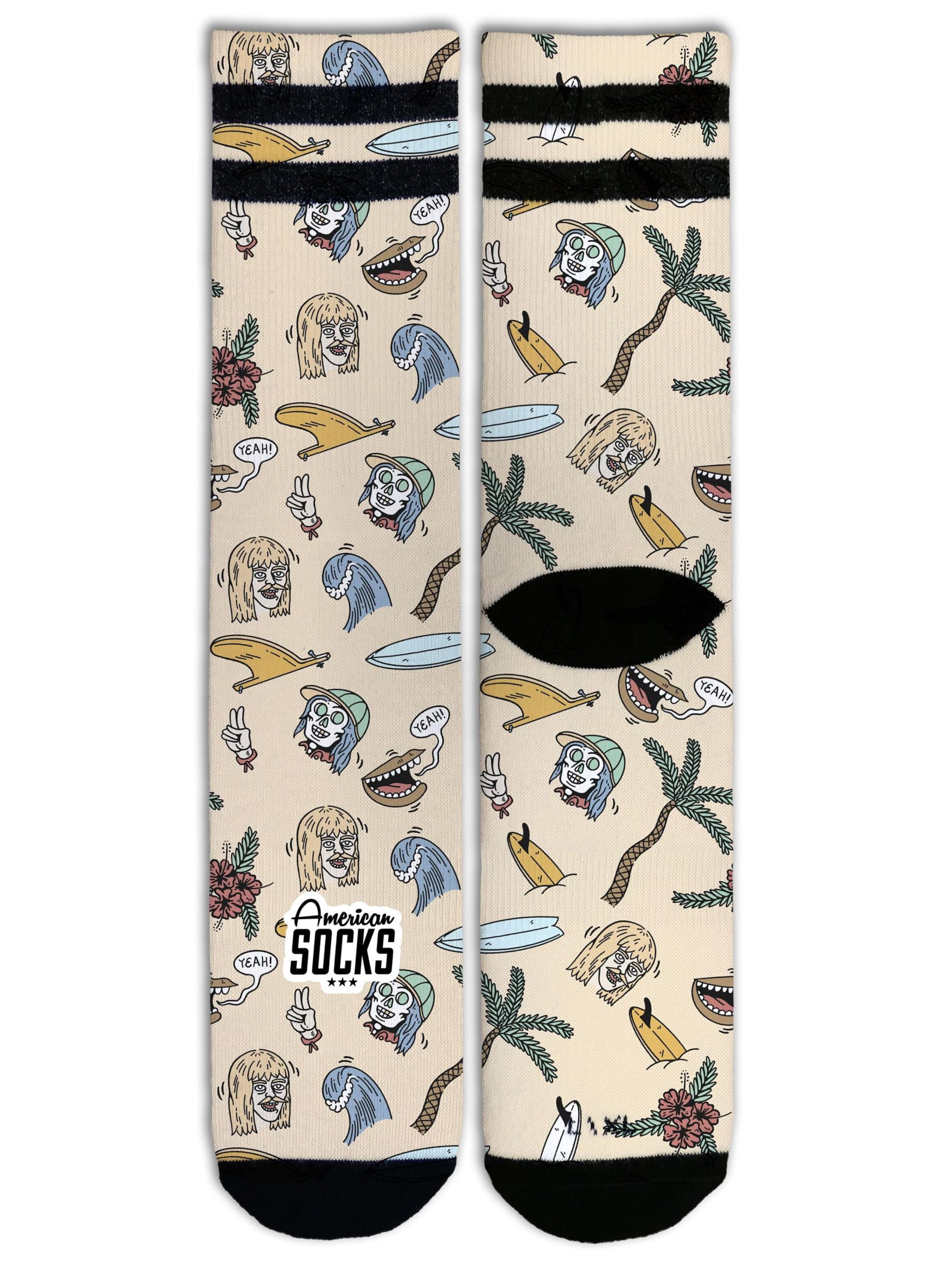 American Socks Socken 'Stinky Surfer - Mid High'‌‌‌‌ in Mischfarben