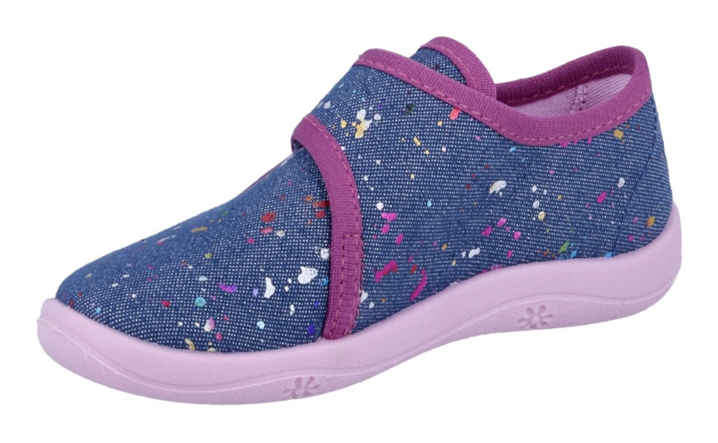 Richter Schuhe Hausschuh in Blau: Vorderseite