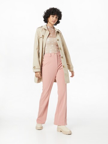 Dorothy Perkins Bootcut Spodnie w kant w kolorze różowy