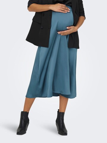 Only Maternity Skirt in Blue: front