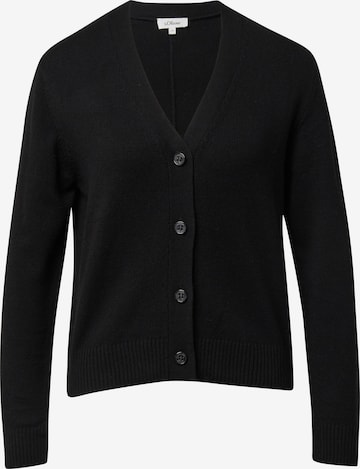 Cardigan s.Oliver en noir : devant