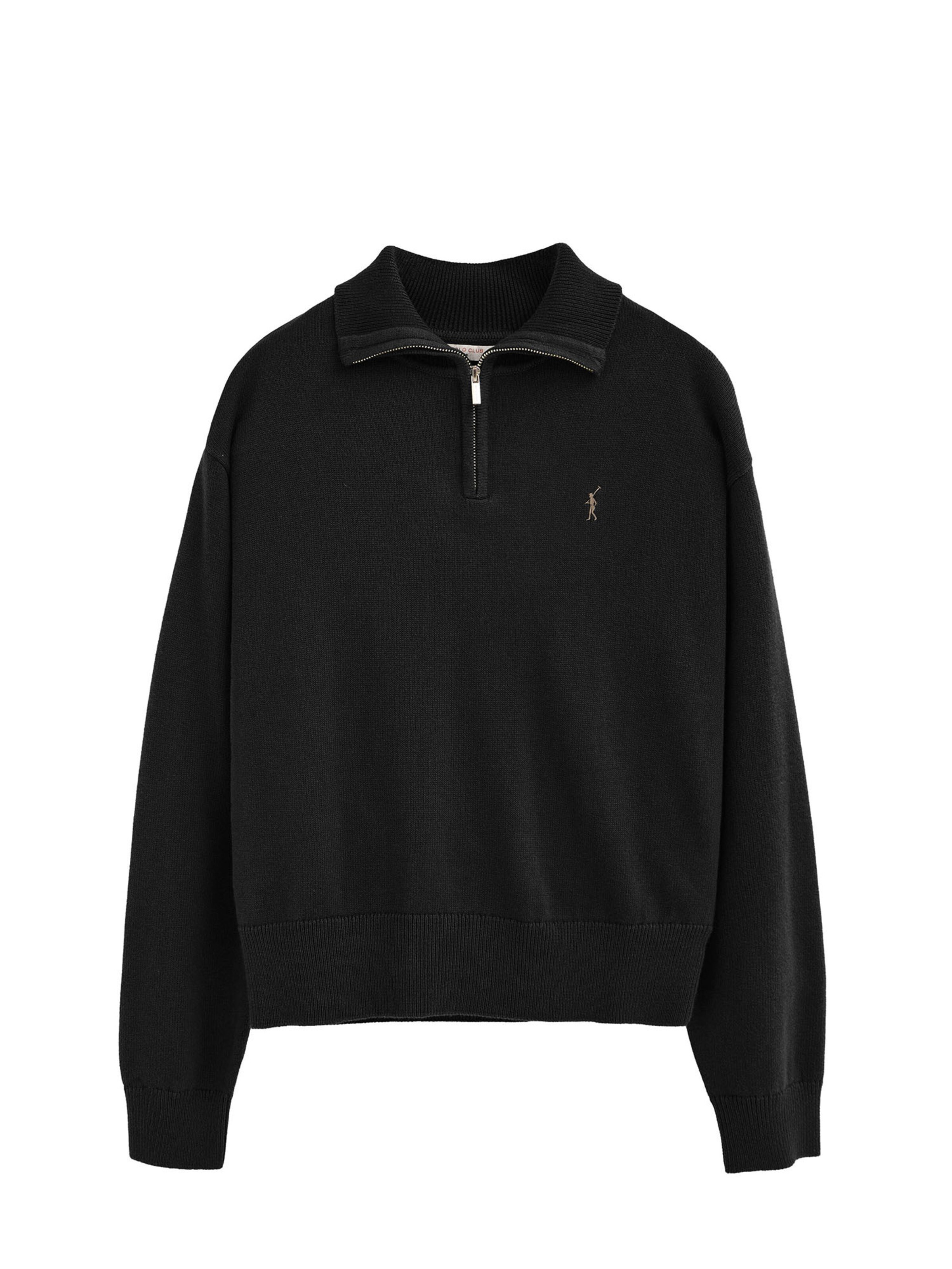 Polo Club Pullover ' RIGBY' in Schwarz: Vorderseite