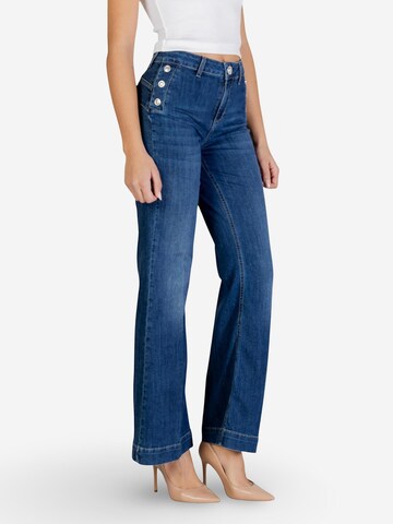 Liu Jo Boot cut Jeans 'B.UP FLARE BUTTON H.W. UA6162 D0275' in Blue
