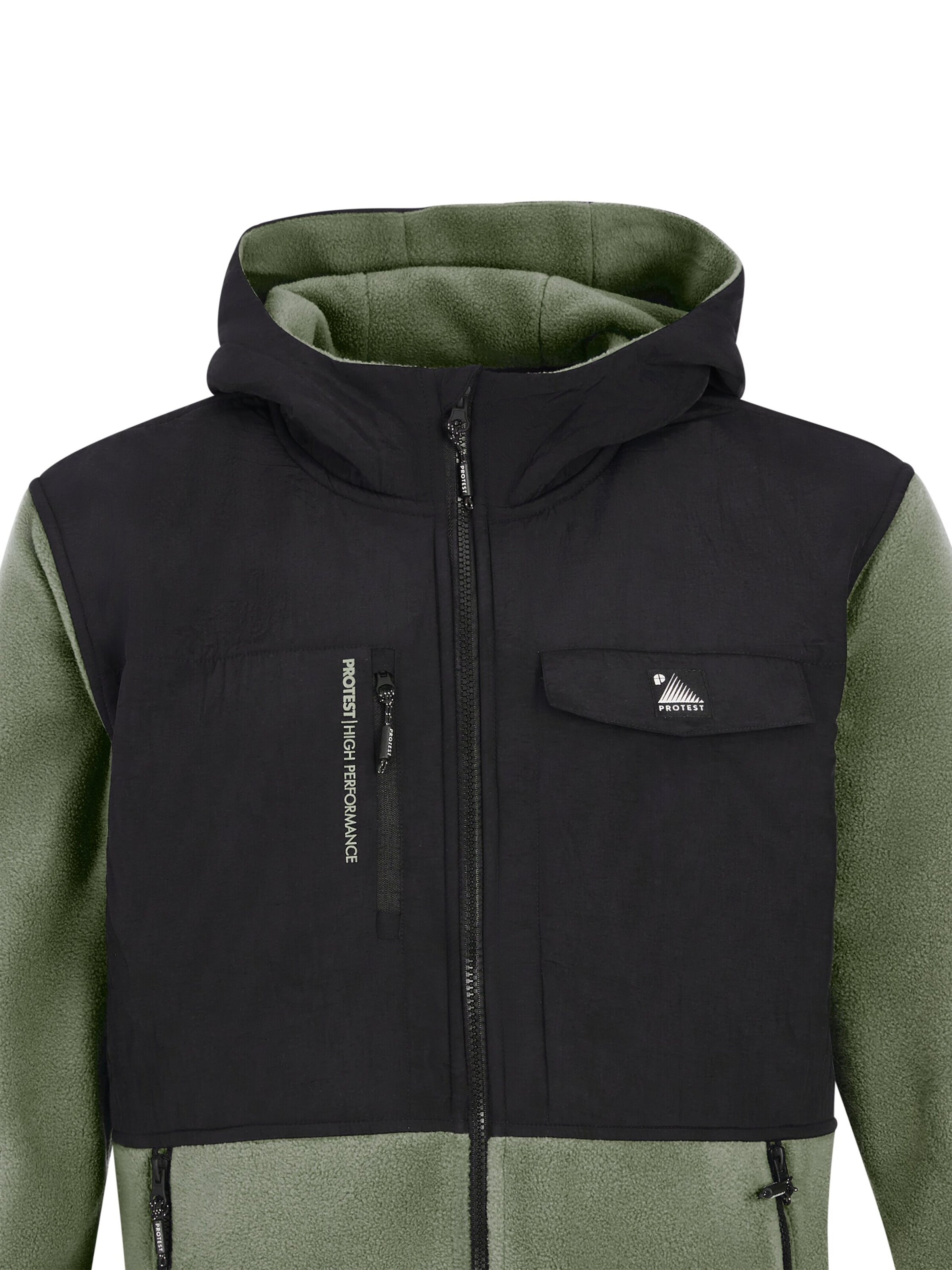 PROTEST Fleece Jacket 'PRTGRID' in Green