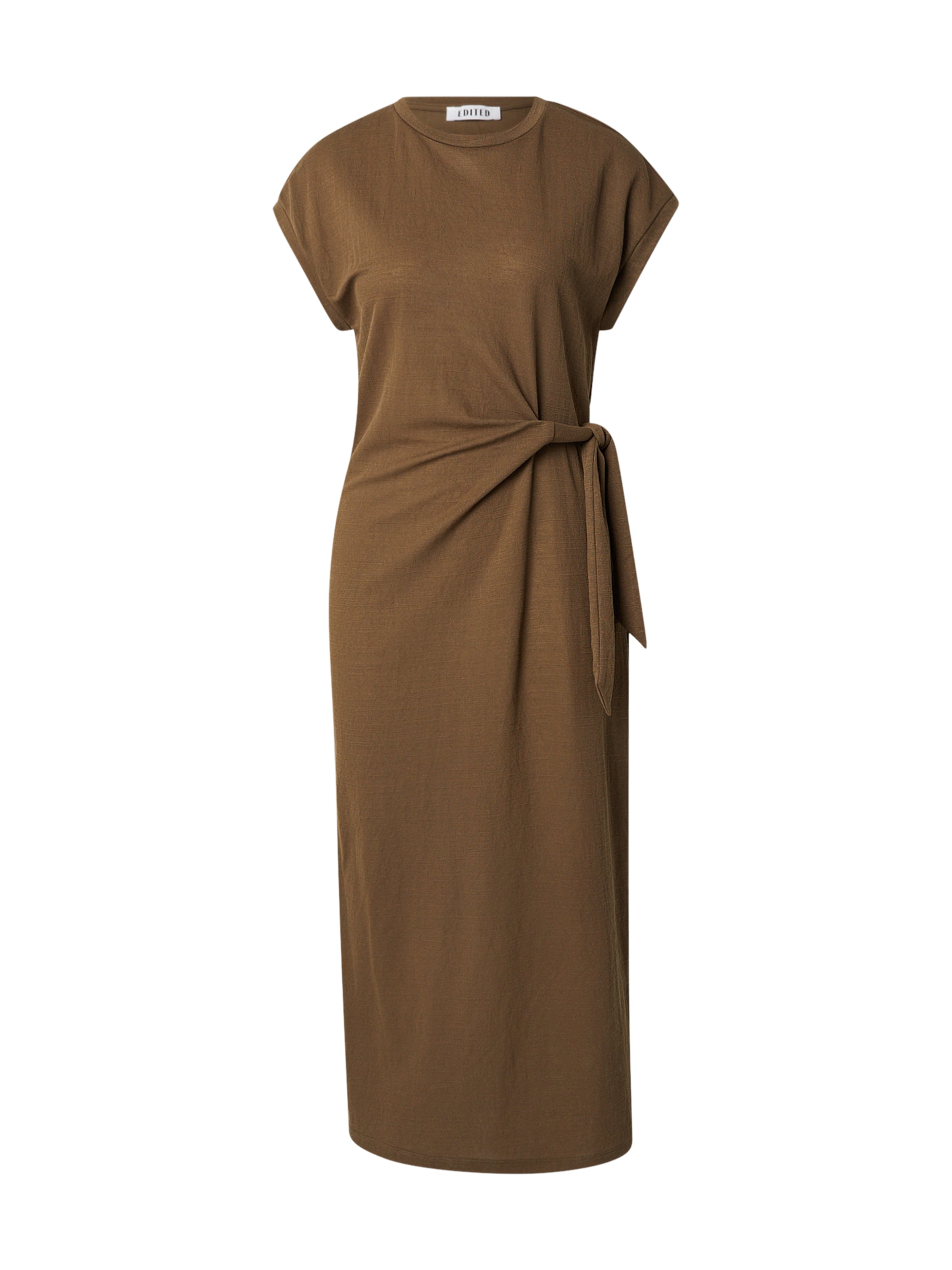 EDITED Jurk 'Milla' in Bruin: voorkant