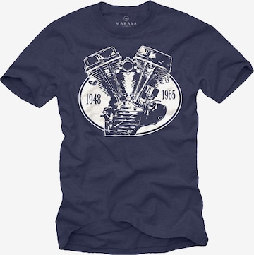 MAKAYA Shirt in Blau: Vorderseite